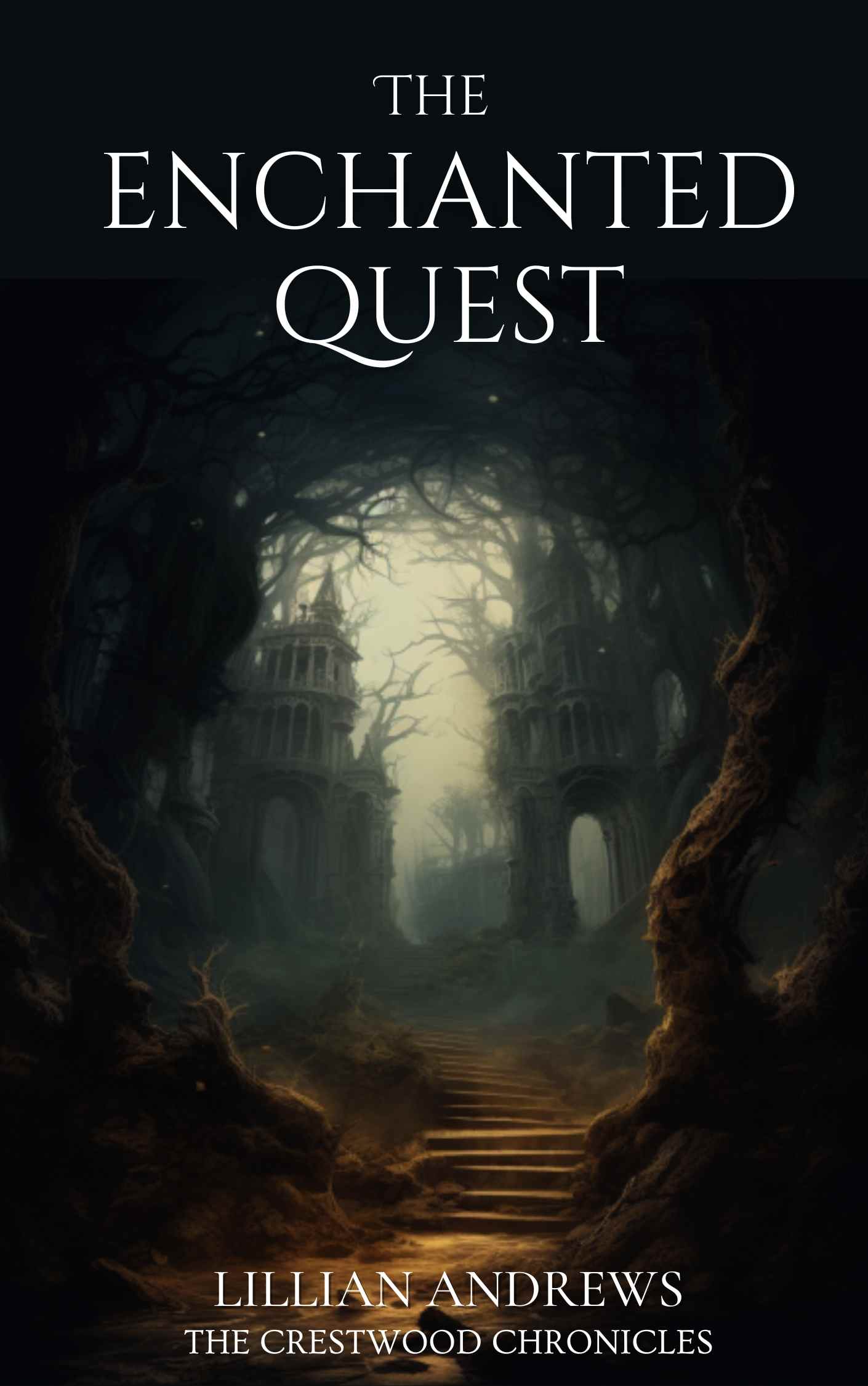 Cover of The Enchanted Quest: heroes facing a final magical battle